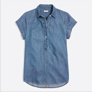 J.Crew Factory Denim Popover Shirt